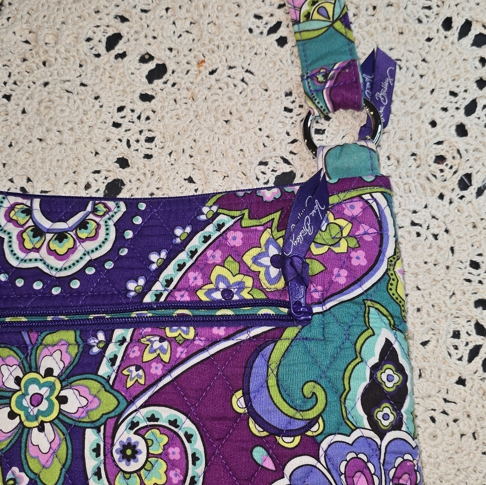 Vera Bradley Purple Paisley Bag, NWOT - Picture 8 of 12